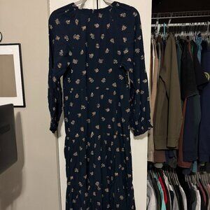 Madewell Navy Midi Dress